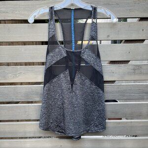 Lululemon If You're Lucky Tank Heathered Black / Black, Size 4 EUC